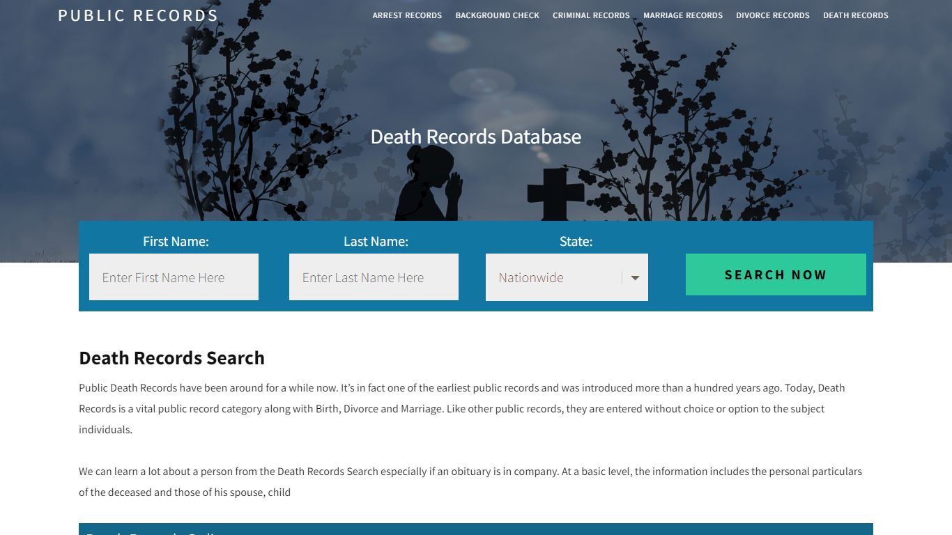 Death Records Search - Public Records